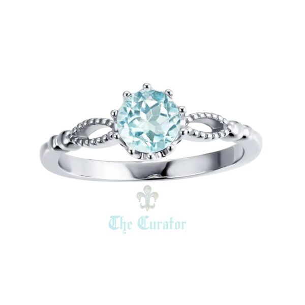 QUEEN || Sky Blue Topaz Ring